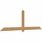 Ekena Millwork Eugene Smooth Timber Gable Bracket, Western Red Cedar, 108"W x 36"H x 1 1/2"D x 5 1/2"F, 8/12 Pitch GBW108X36X0206EUG00SWR - alternate 2